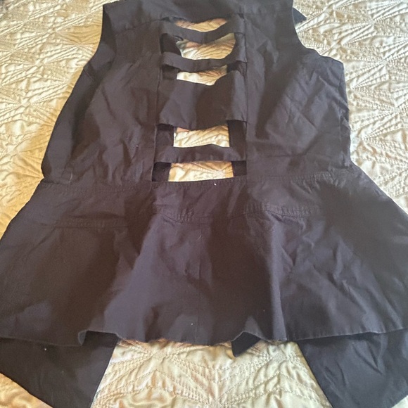 Finley Espresso Button-Up best back slits large - Picture 4 of 4